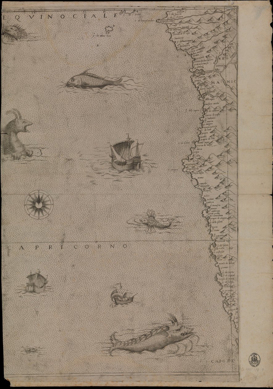 Mapa de África de Giacomo Gastaldi