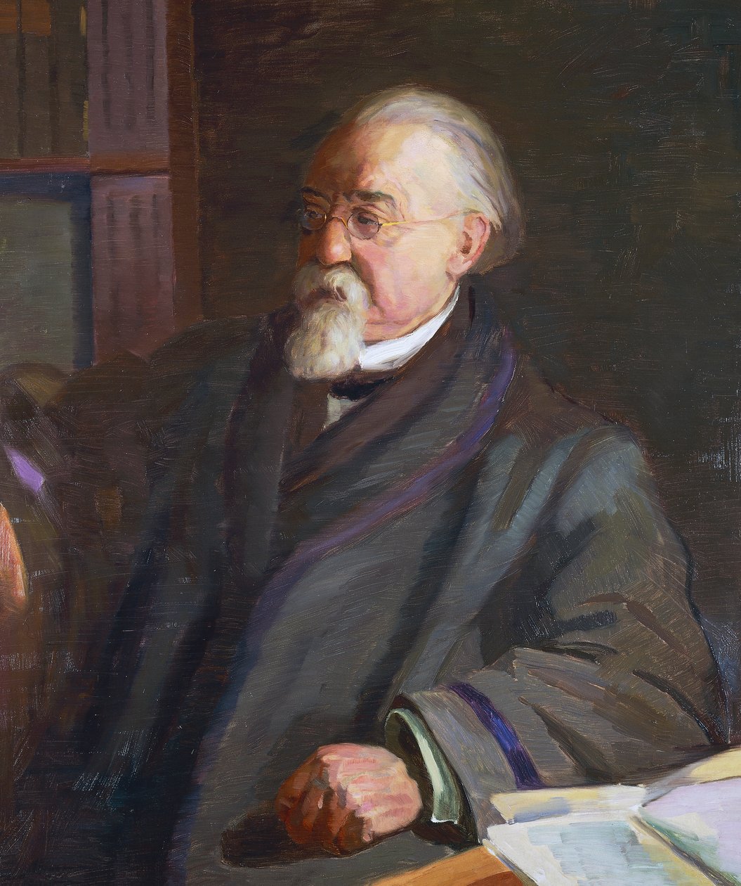 Retrato de Cesare Lombroso (1835-1909), antropólogo e criminologista italiano, de Giacomo Grosso (1860-1938) de Giacomo Grosso