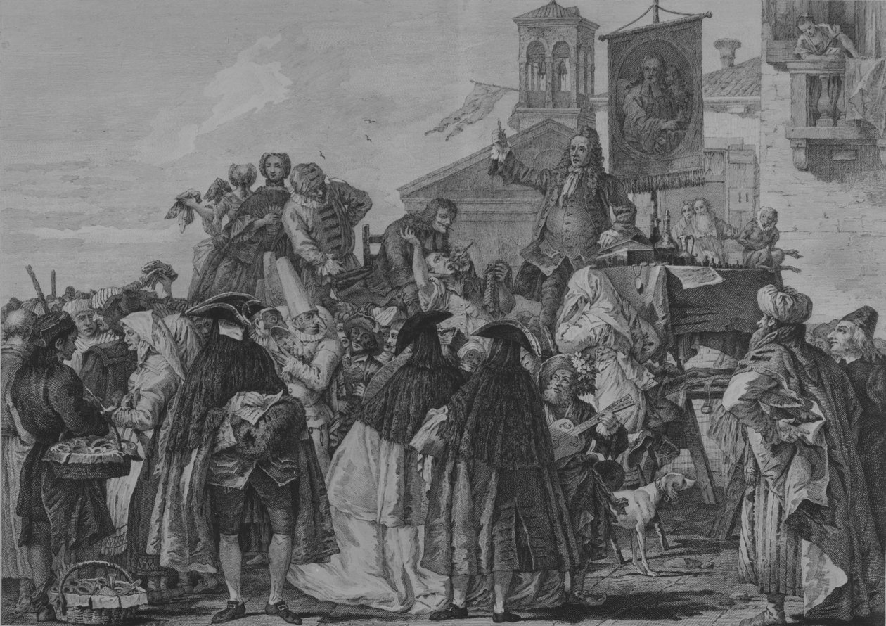 O dentista charlatão, 1765. de Giacomo Leonardis