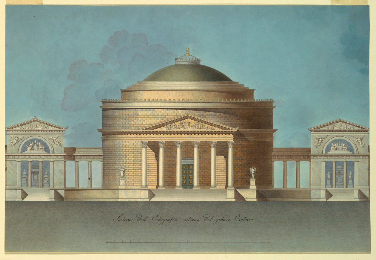 Projeto para um Oratório (Capela Memorial) de Giacomo Quarenghi