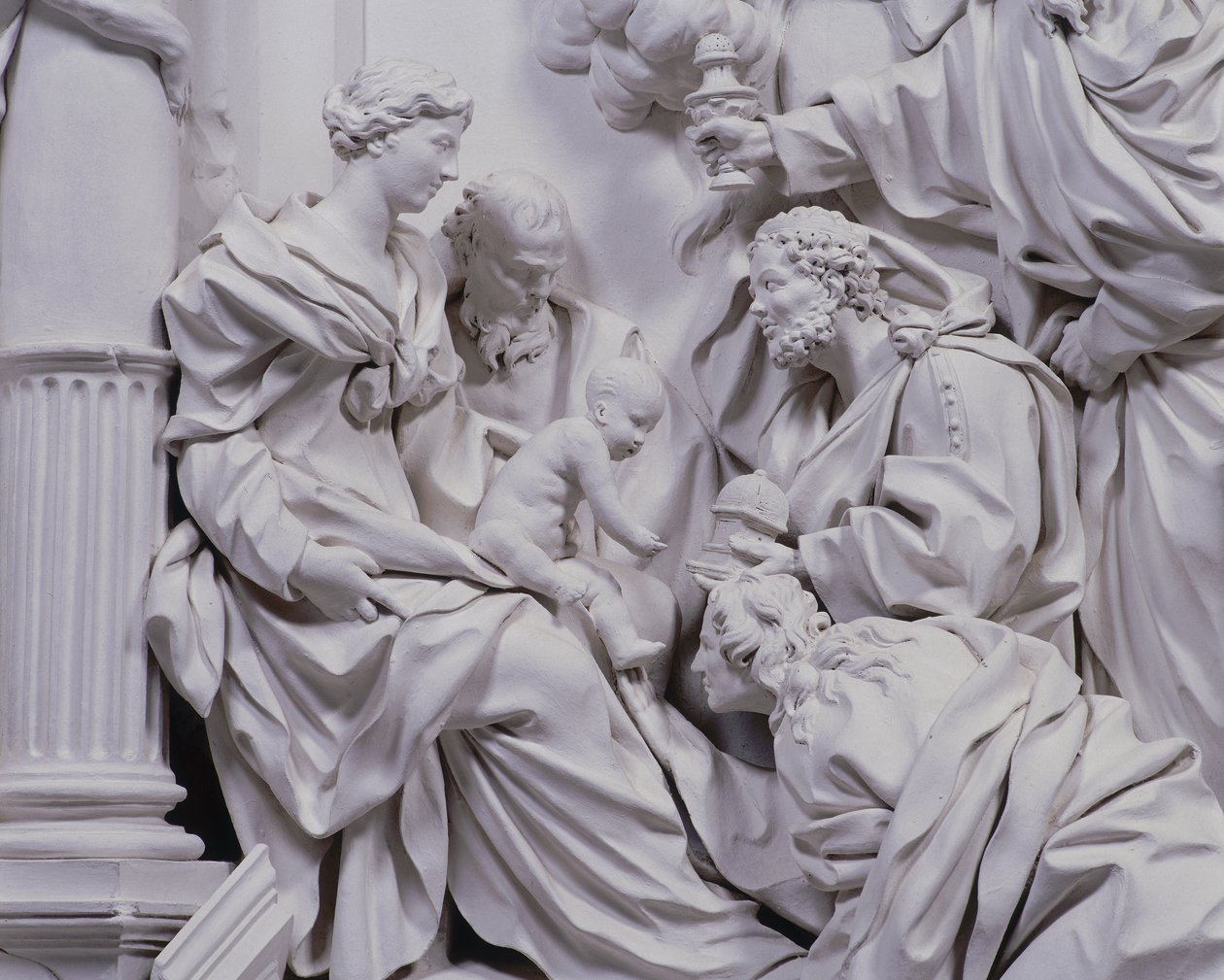 Adoração do Maji (gesso) de Giacomo Serpotta