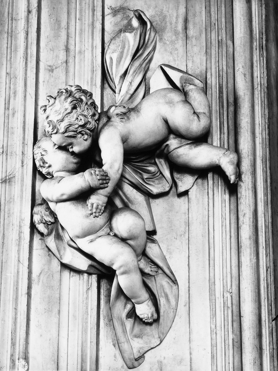 Putti beijando (gesso) de Giacomo Serpotta