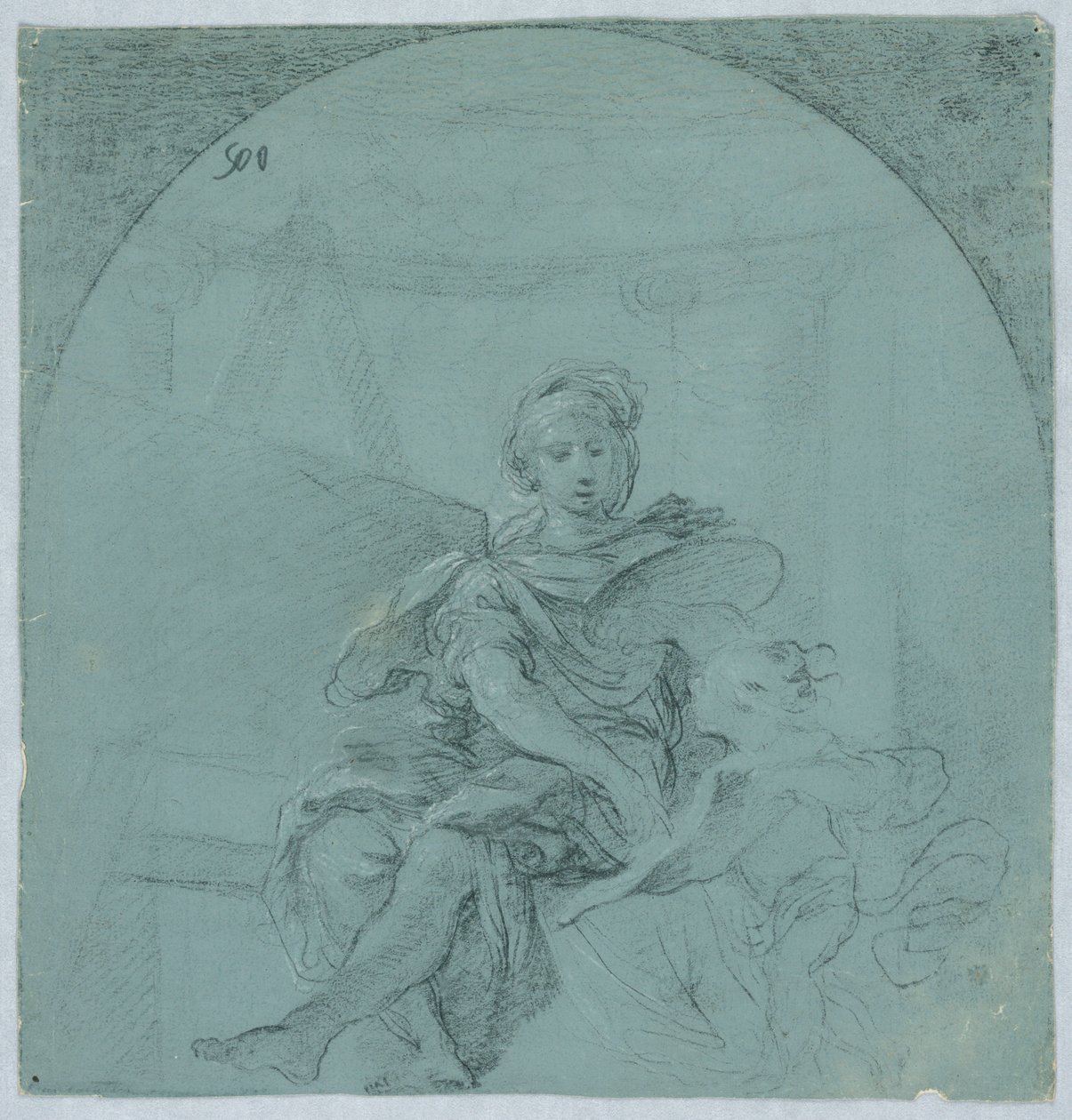 Design para alegoria da pintura de Giacomo Zampa
