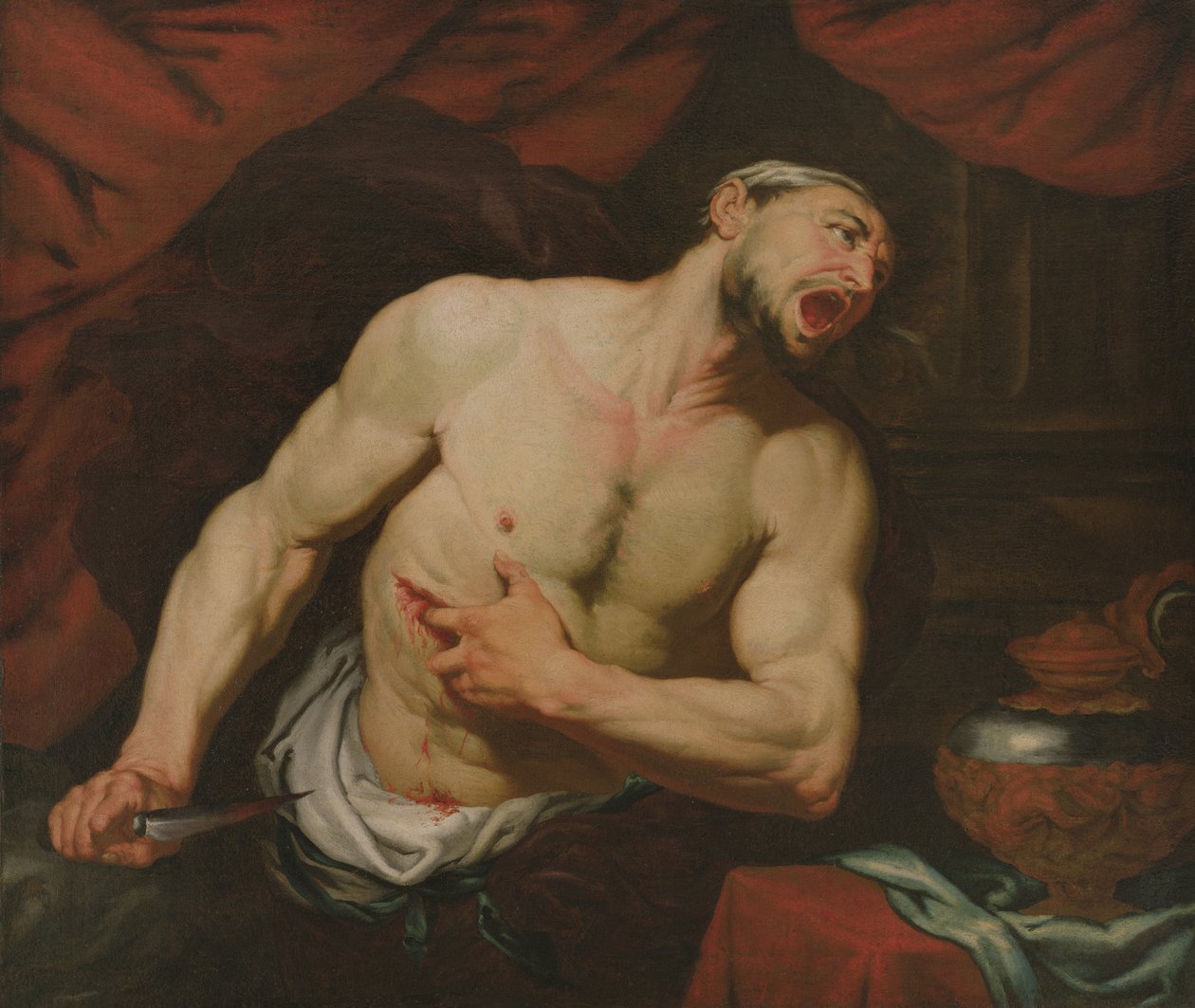 A morte do Catão de Utica de Giambattista Langetti