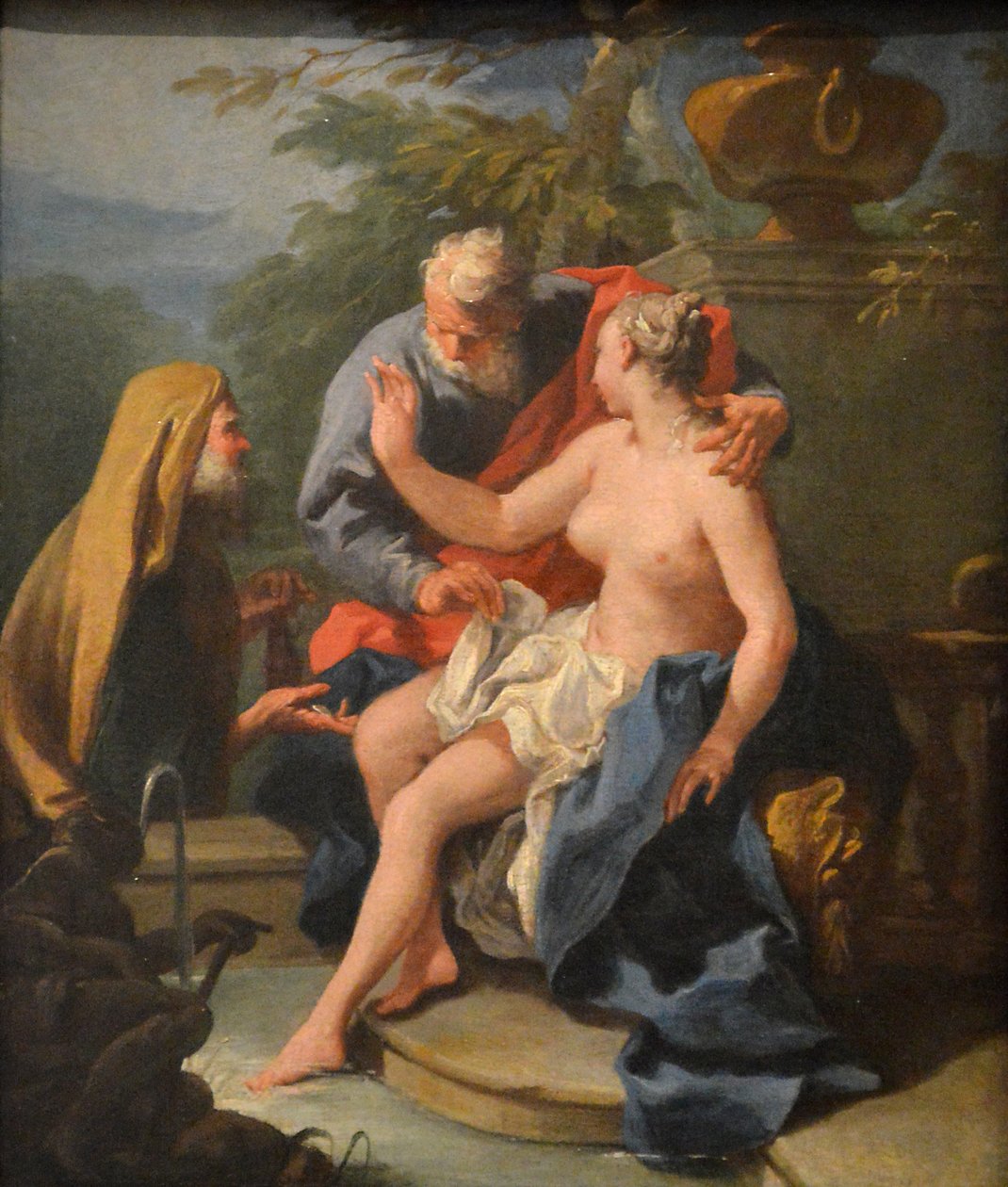 Suzanne e os velhos de Giambattista Pittoni