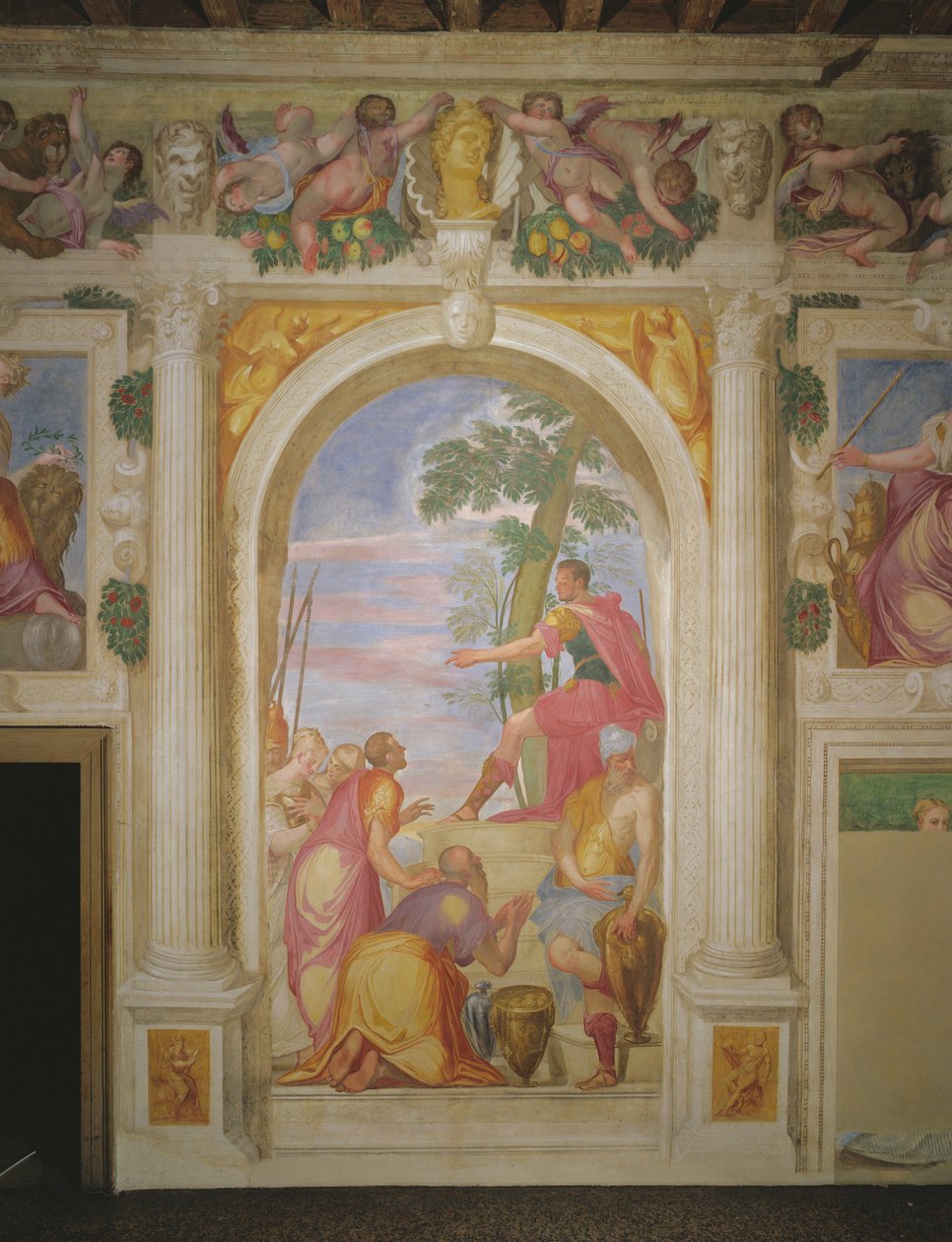 A clemência de Scipio de Giambattista 1526 78 Zelotti