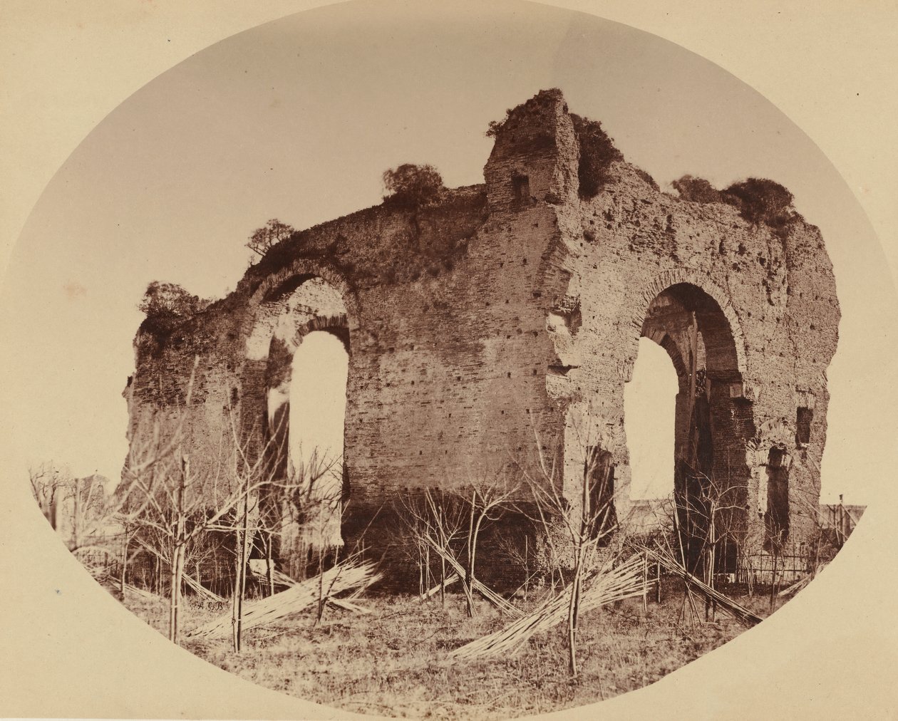 Templo de Hércules, década de 1850. de Giambattista Altadonna