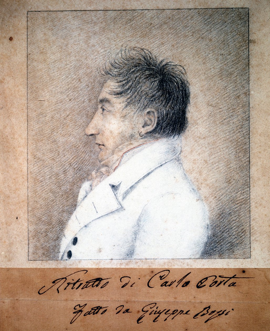 Retrato de Carlo Porta (1775 - 1821) de G. Bassi. de Giambattista Bassi
