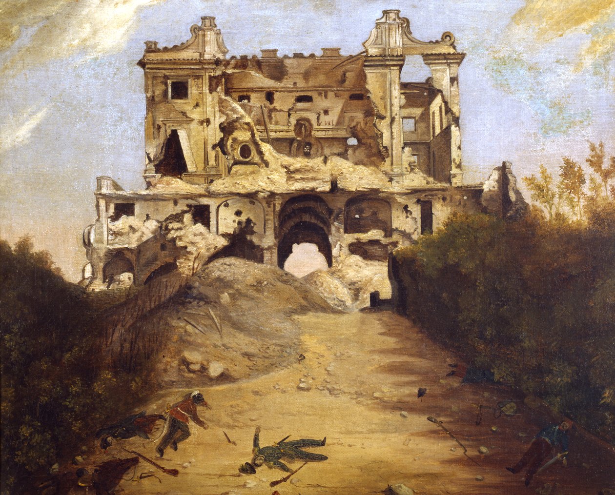 The House of the Four Winds, c.1849 (óleo sobre tela) de Giambattista Bassi