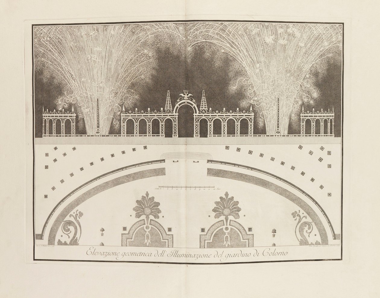 Festival Por ocasião do casamento de Fernando, Duque de Parma com a Arquiduquesa..., 1769. de Giambattista Bodoni