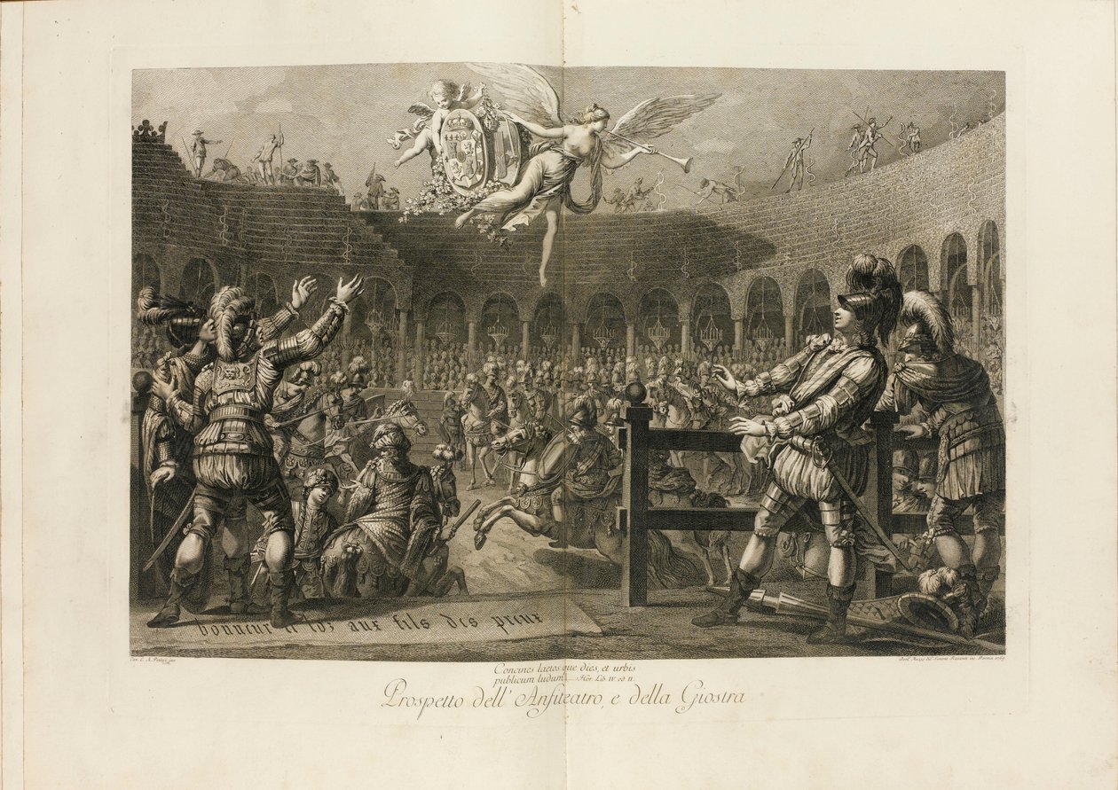 Festa Por ocasião do casamento de Fernando, Duque de Parma com a Arquiduquesa..., 1769. de Giambattista Bodoni