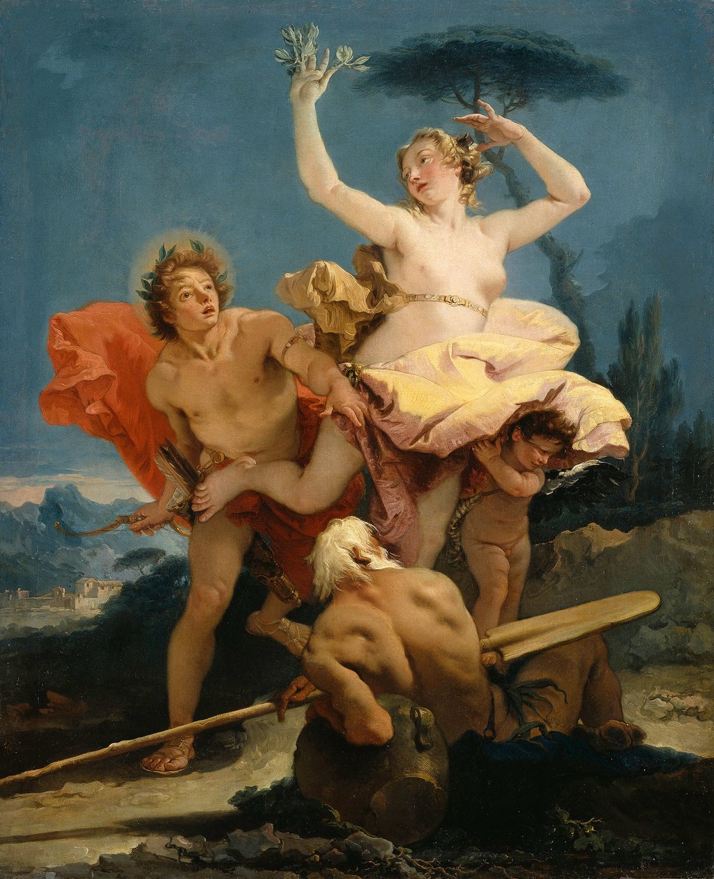 Apolo e Daphne, 1743-1745. de Giambattista Tiepolo