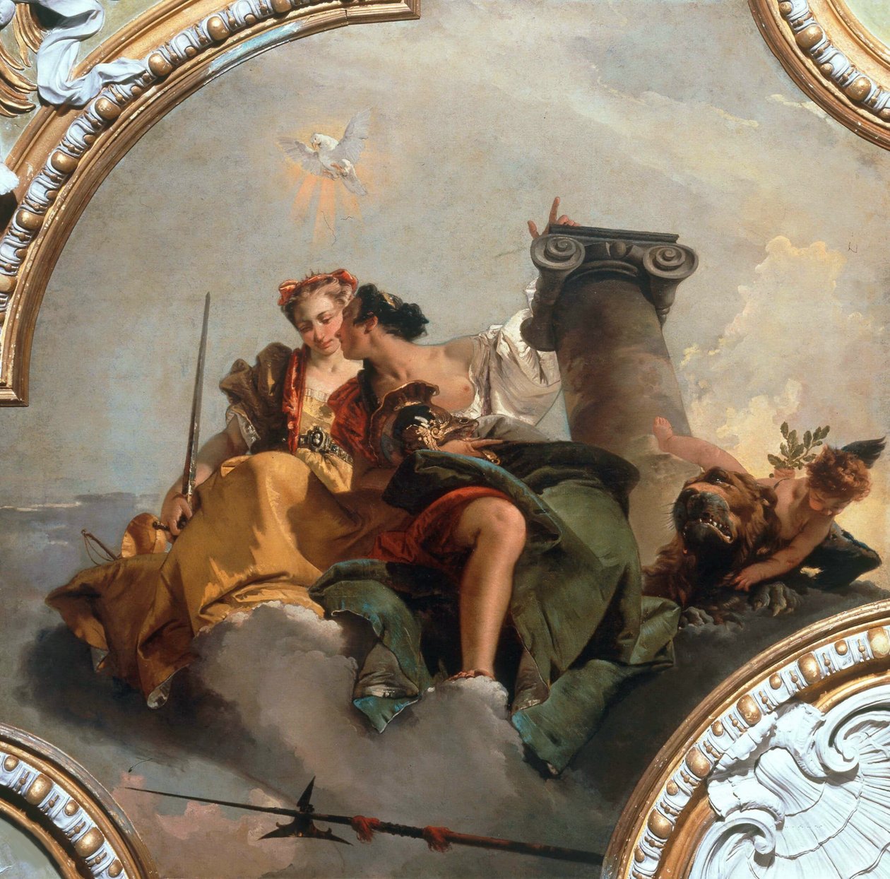 Coragem e Justiça, 1744. de Giambattista Tiepolo