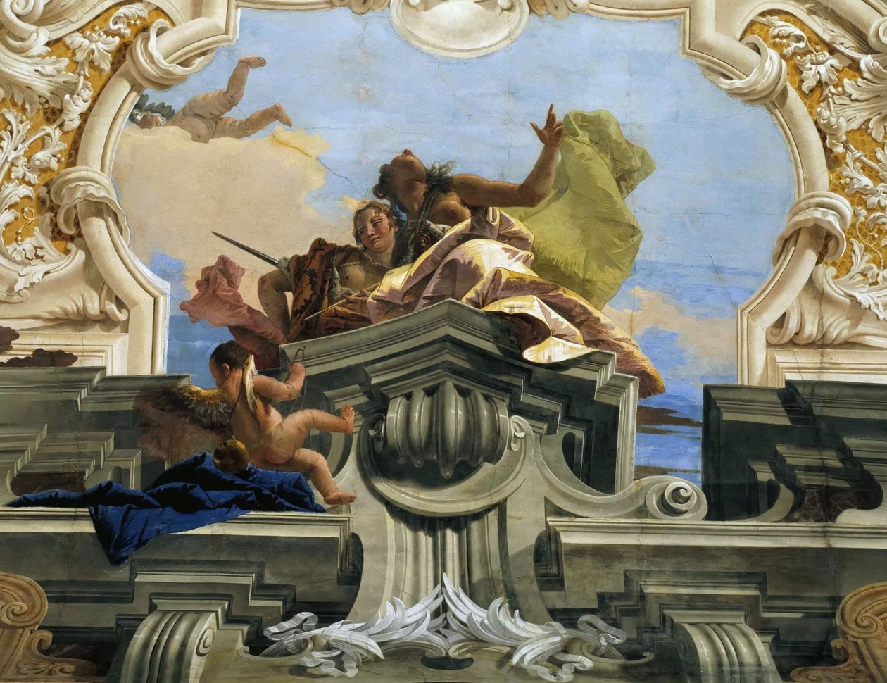 A justiça permite que Harmony triunfe, ca 1746. de Giambattista Tiepolo