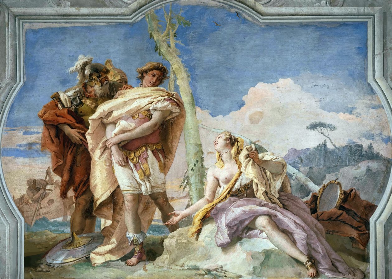 Rinaldo Abandonando Armida, 1757. de Giambattista Tiepolo