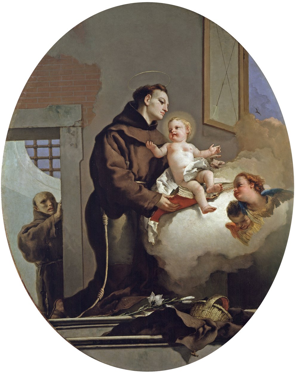 Santo Antônio de Pádua com o Menino Jesus, 1767-1769 de Giambattista Tiepolo