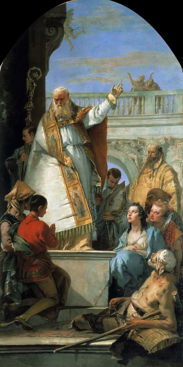São Patrício, Bispo da Irlanda, ca 1746. de Giambattista Tiepolo
