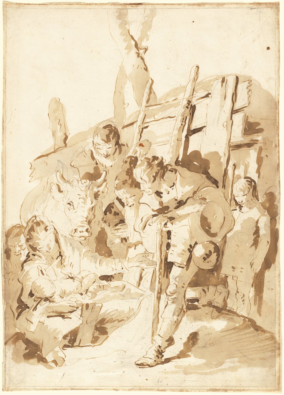 A adoração dos pastores de Giambattista Tiepolo