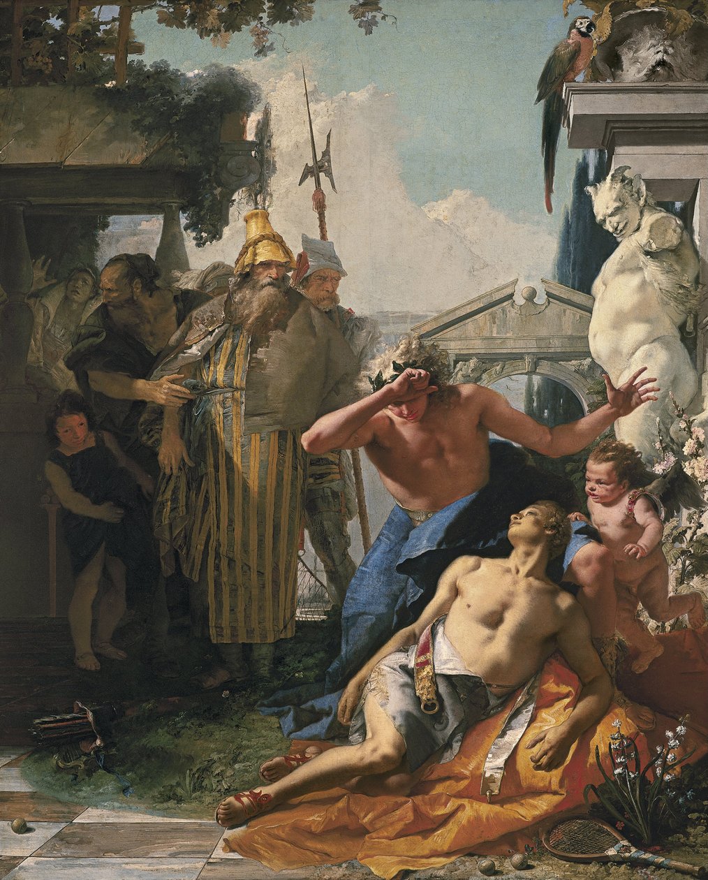 A morte de Jacinto, c.1753 de Giambattista Tiepolo