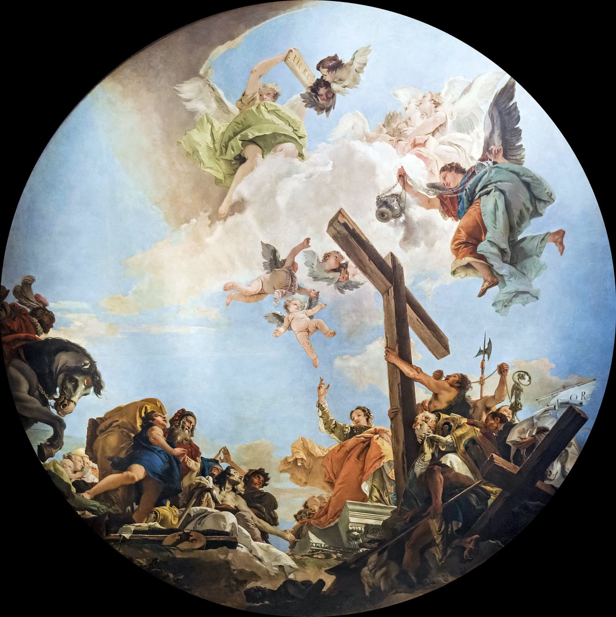 A Descoberta da Verdadeira Cruz, c. 1745. de Giambattista Tiepolo