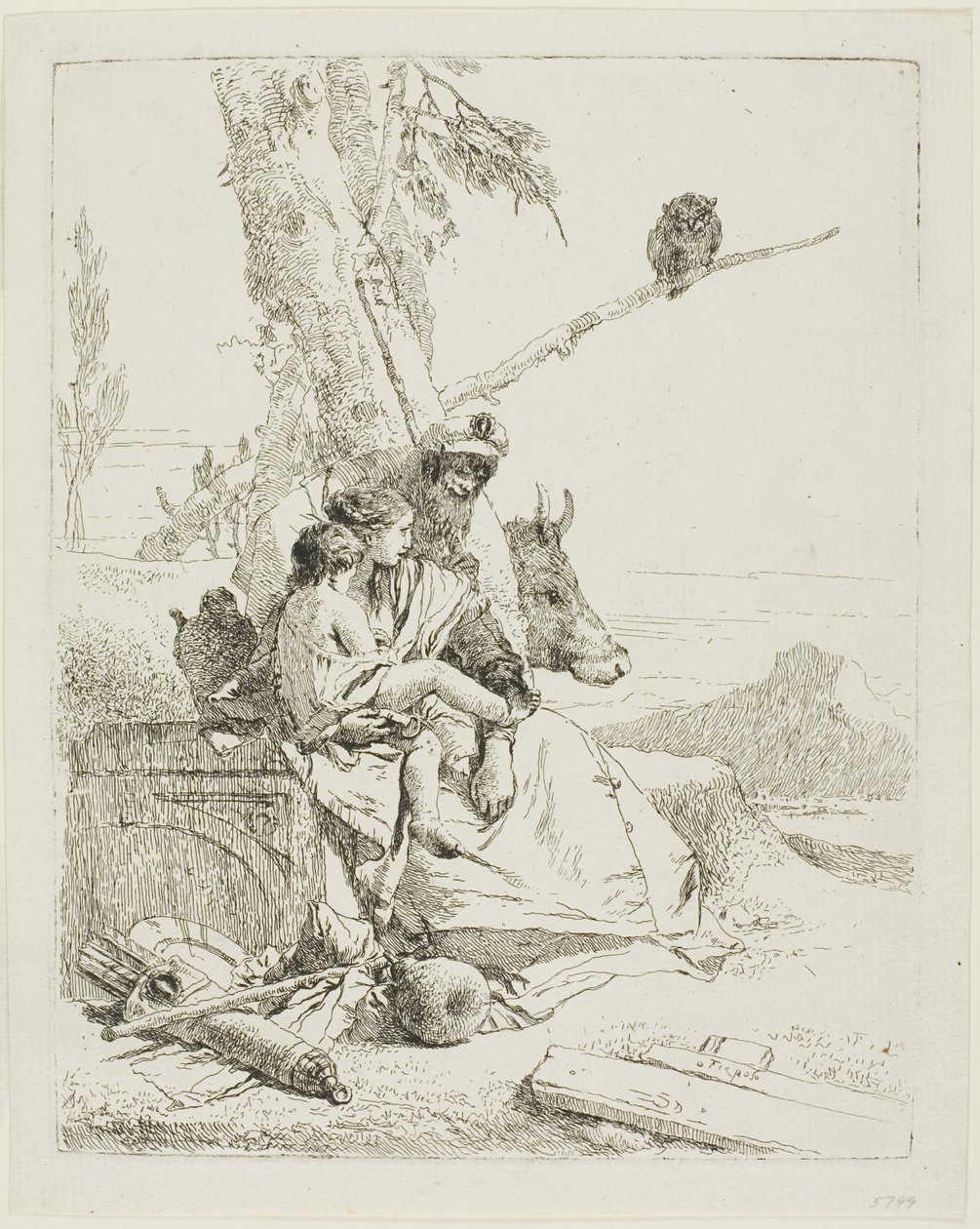 A Família do Camponês Oriental, de Scherzi de Giambattista Tiepolo