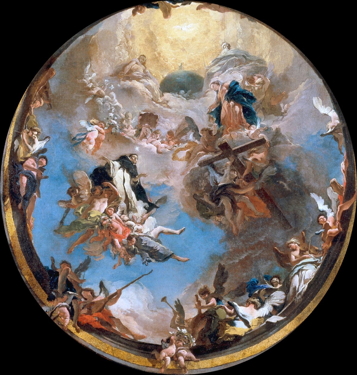 A Glória de São Domingos, ca 1738. de Giambattista Tiepolo