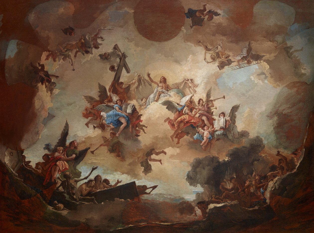 O Juízo Final, 1730-1740. de Giambattista Tiepolo