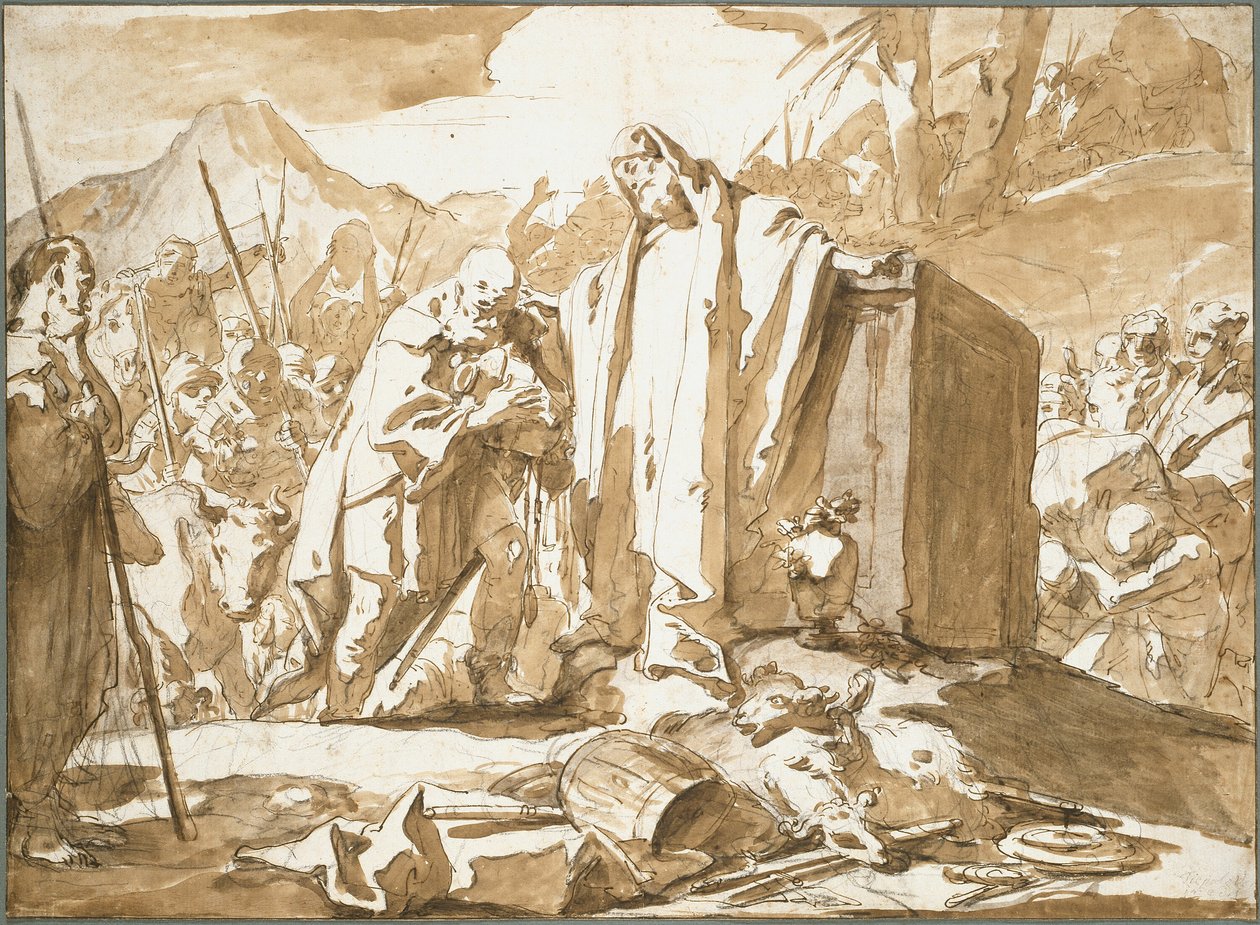 O Encontro de Abraão e Melquisedeque de Giambattista Tiepolo
