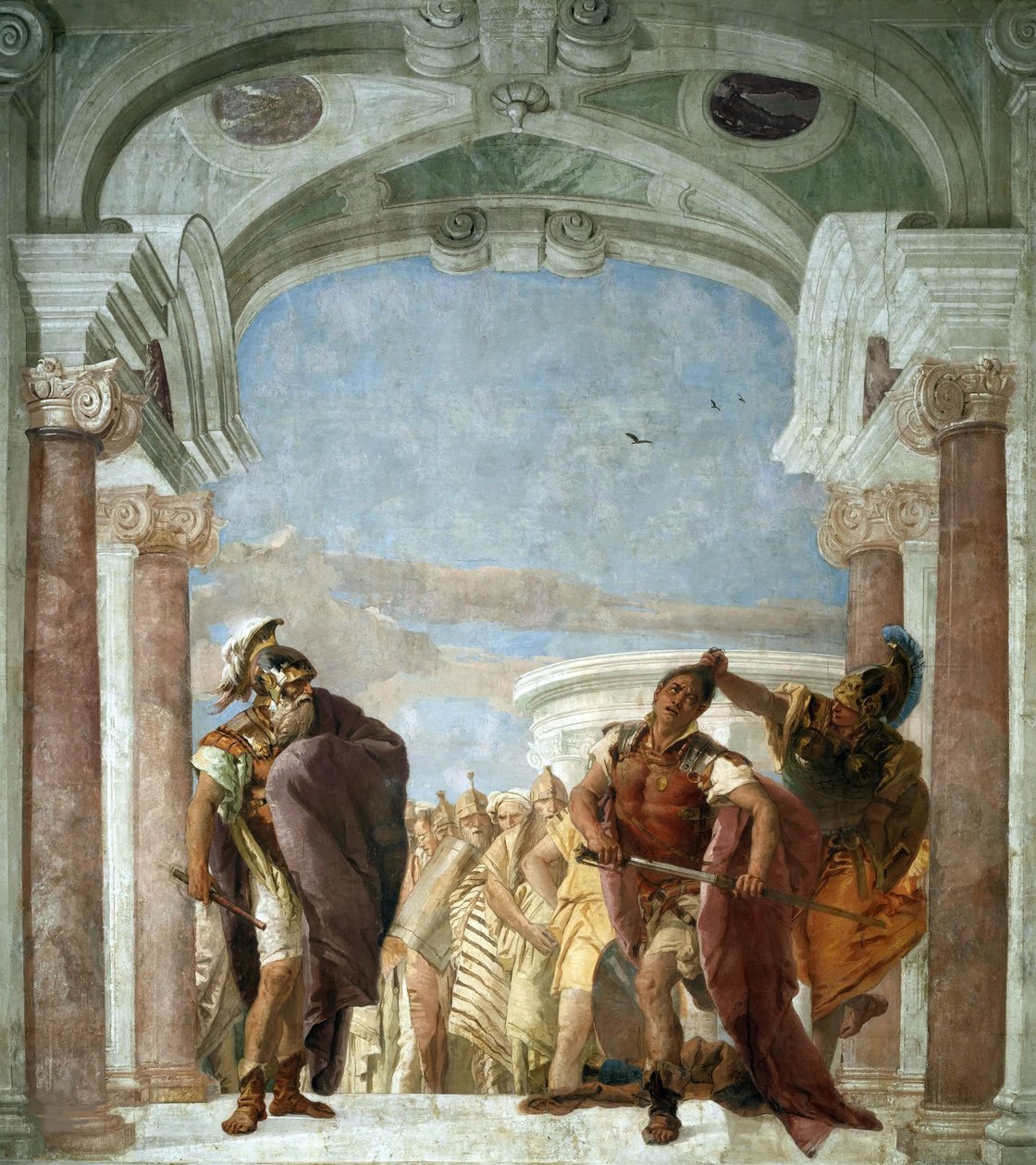 A fúria de Aquiles, 1757. de Giambattista Tiepolo