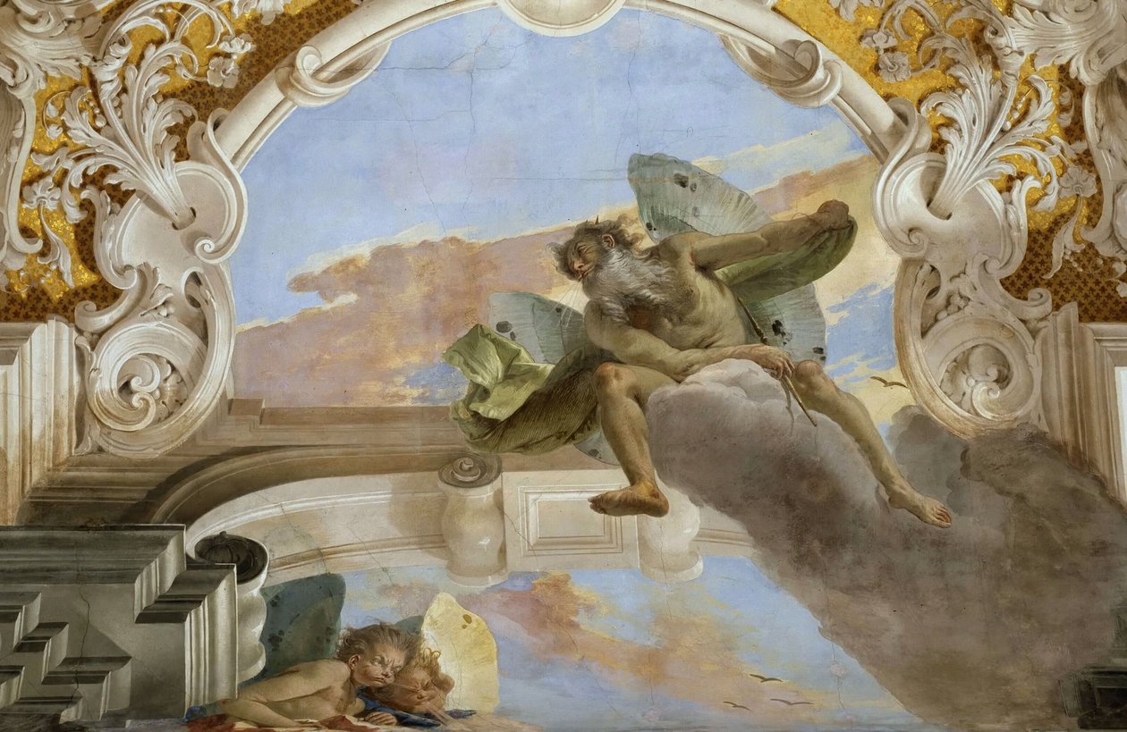 Deuses do Vento, cerca de 1746. de Giambattista Tiepolo