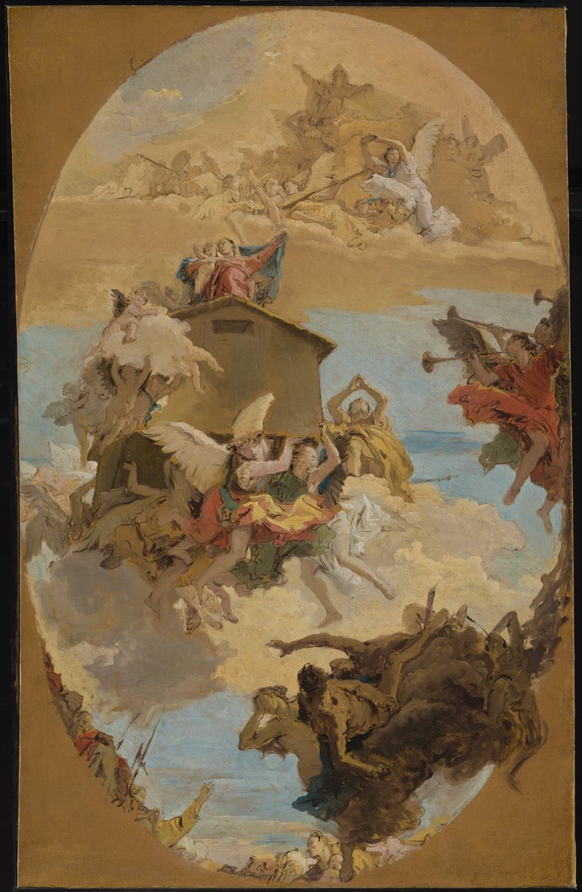 O milagre da Santa Casa de Loreto de Giambattista & Tiepolo Giandomenico (1727-1804) Tiepolo