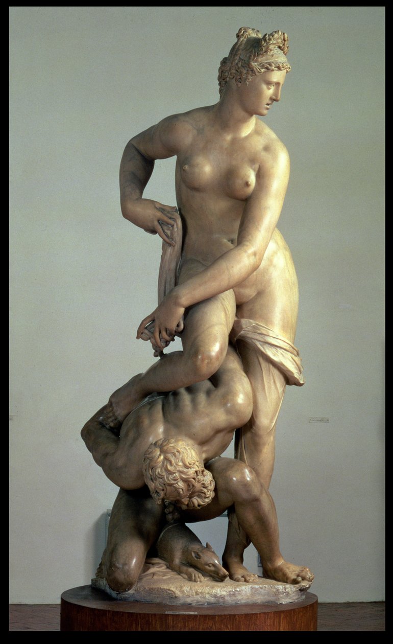 Florença vitoriosa sobre Pisa (mármore) de Giambologna