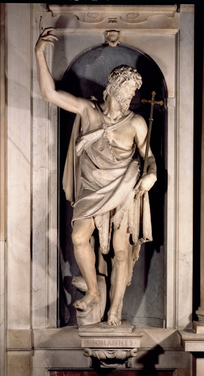 São João Batista, nicho da Capela Salviati (mármore) de Giambologna