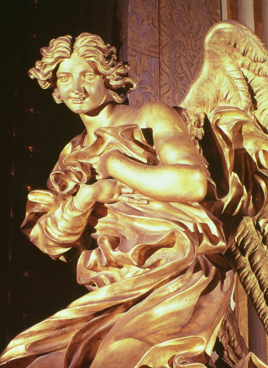 Anjo do tabernáculo na Capela do Santíssimo Sacramento, 1674 (bronze) de Gian Lorenzo Bernini