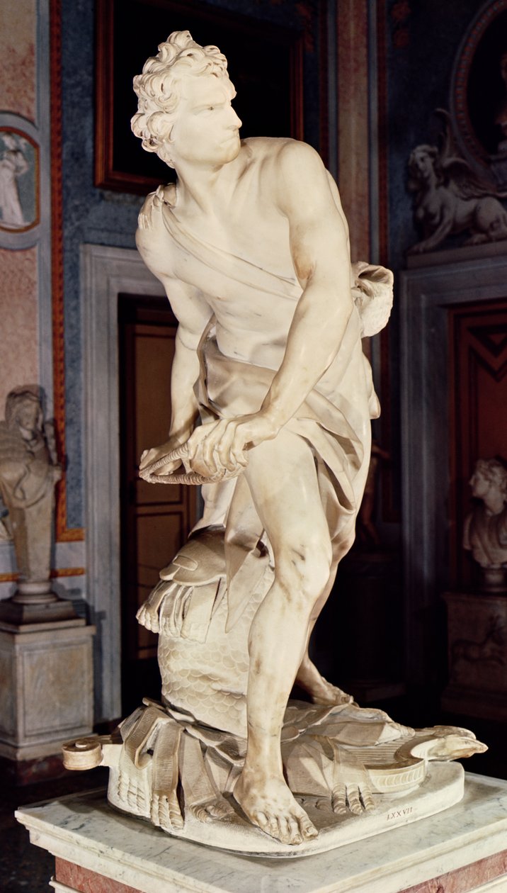 David, 1623-24 (mármore) de Gian Lorenzo Bernini