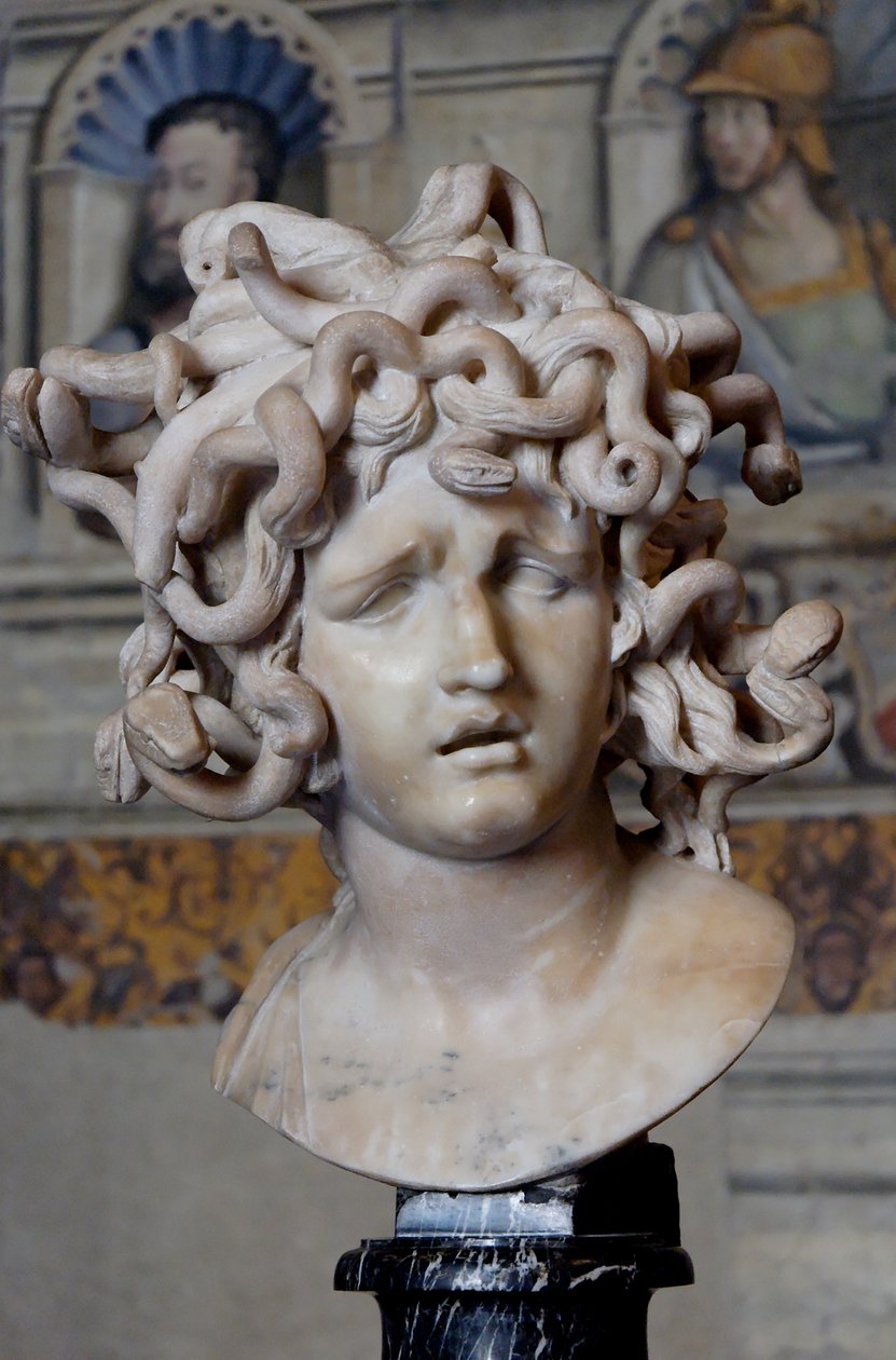 Chefe da Medusa. Mármore, 1630 de Gian Lorenzo Bernini