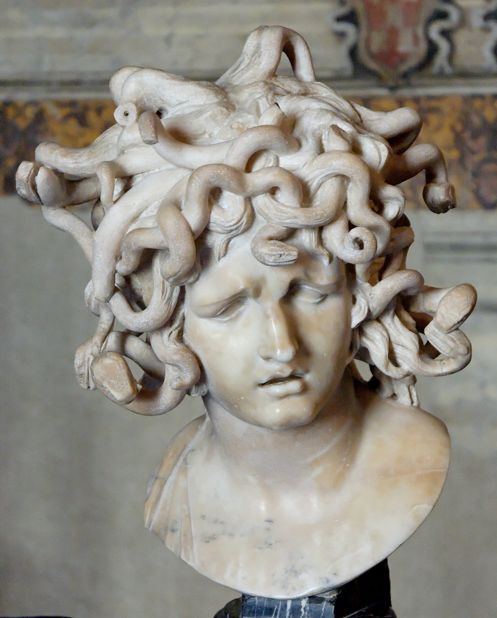 Chefe da Medusa. Mármore, 1630 de Gian Lorenzo Bernini