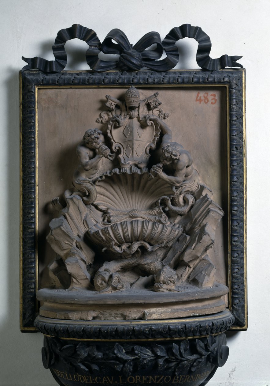 Modelo para a fonte de Altamoro (terracota) de Gian Lorenzo Bernini
