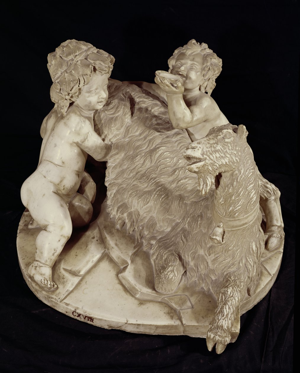 A Cabra Amalthea, c.1615 (mármore) de Gian Lorenzo Bernini