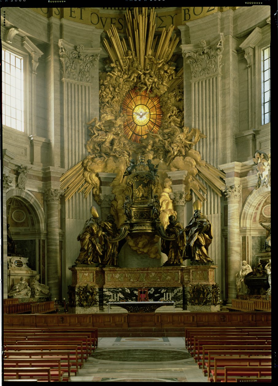 A cadeira de São Pedro, 1665 (bronze) de Gian Lorenzo Bernini