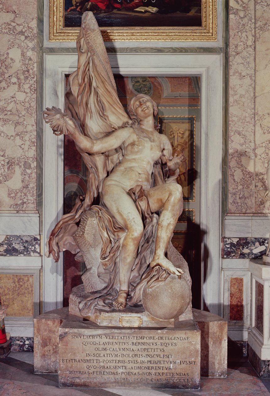Verdade revelada pelo tempo, c.1645-52 (mármore) de Gian Lorenzo Bernini