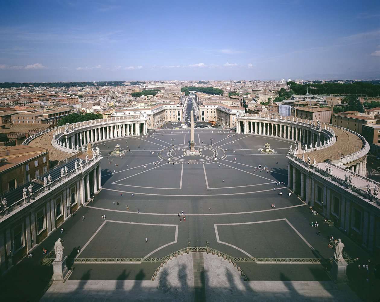 Vista da praça, 1656-67 de Gian Lorenzo Bernini