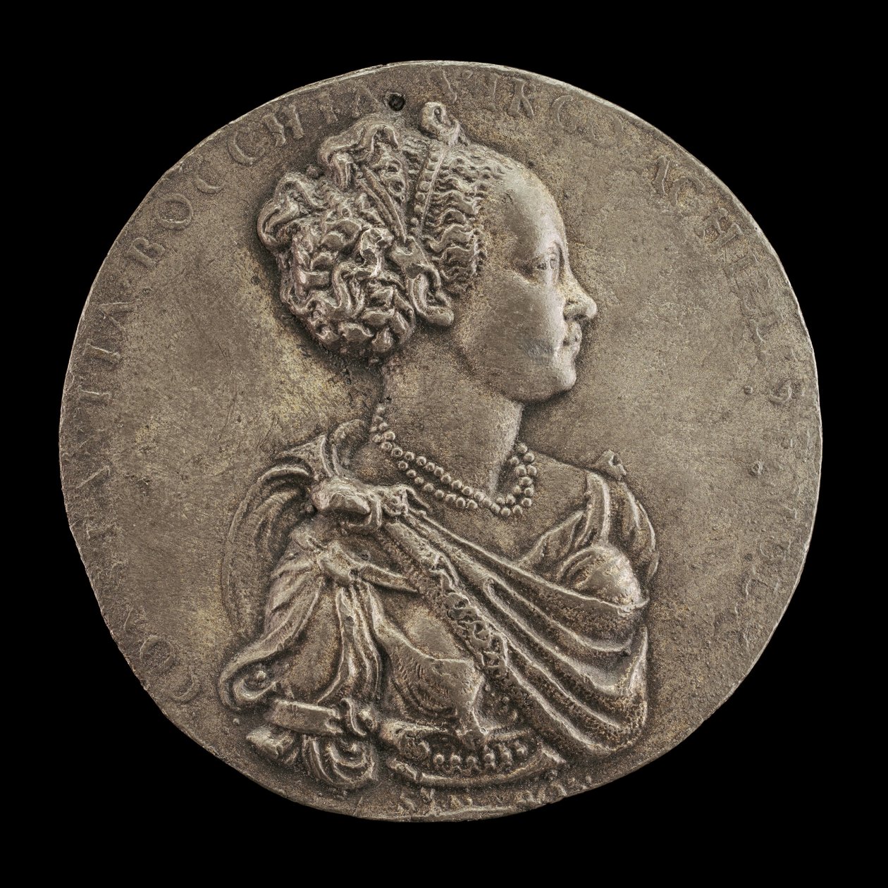 Costanza Bocchi, falecida em 1566, Esposa de Gianfrancesco Malvezzi, 1560. de Gian Antonio Signoretti