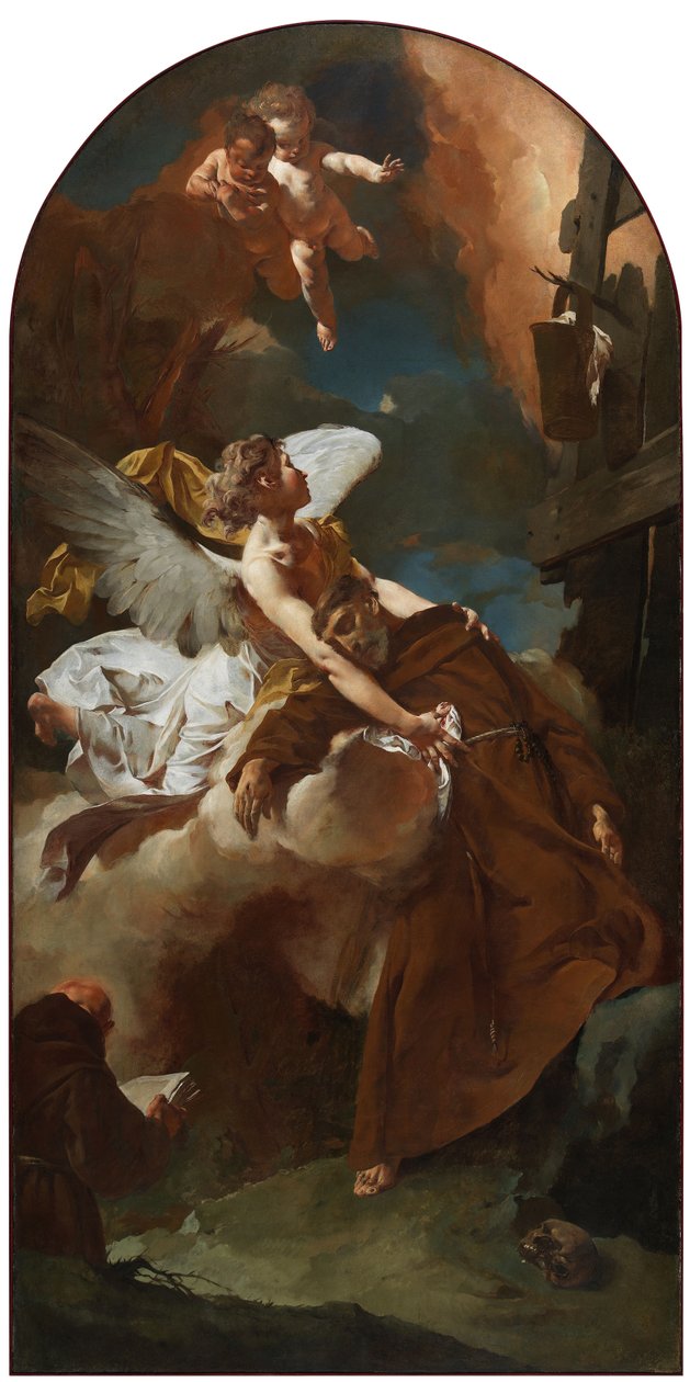 São Francisco de Assis em êxtase, c. 1729 de Giovanni Battista Piazzetta