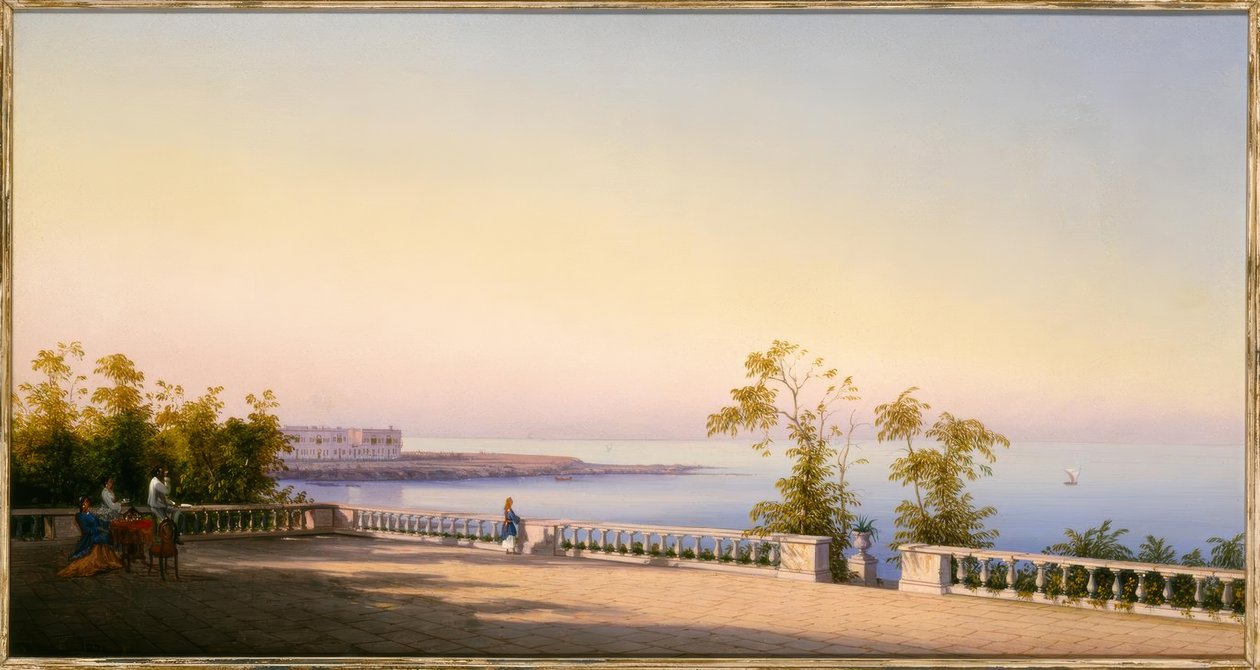 Gian Gianni, No Terraço - Pintura, 1874 de Gian Gianni