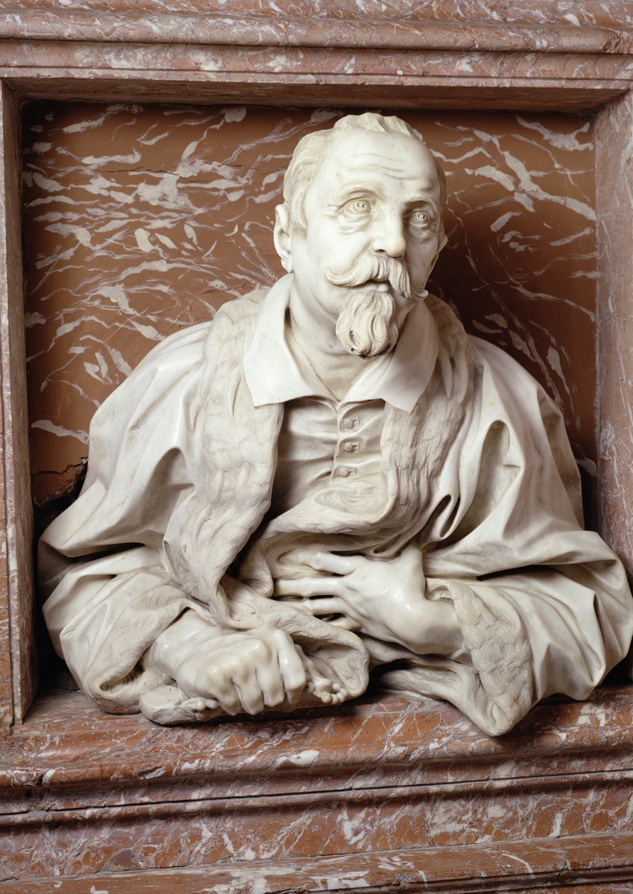 Busto de Gabrielle Fonseca (doutora do Papa Inocêncio X) da Capela Fonseca (mármore) (para detalhes ver 98675) de Gian Lorenzo Bernini
