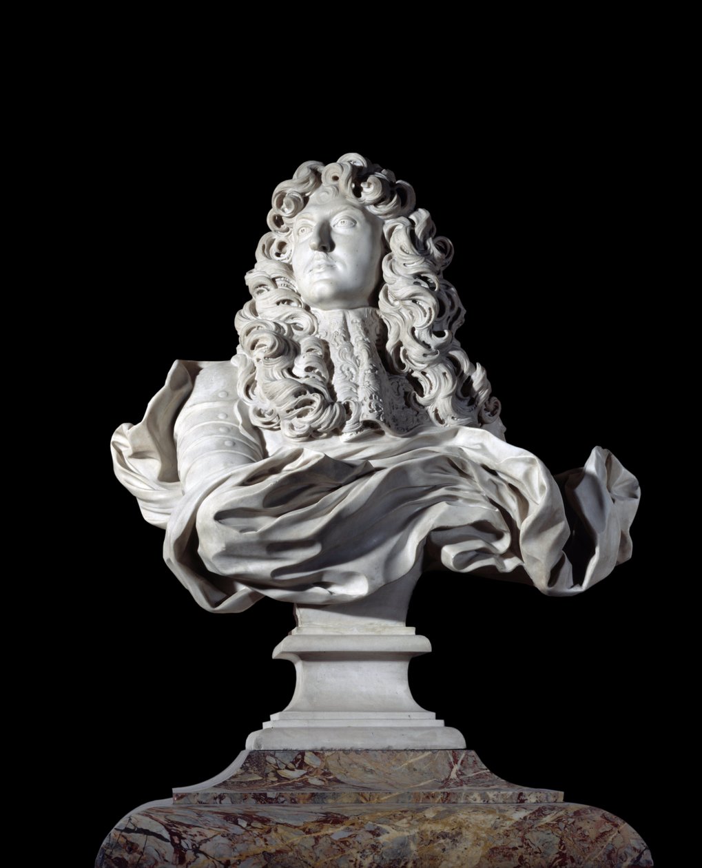 Busto de Luís XIV, Rei da França. Escultura de Gian Lorenzo de Gian Lorenzo Bernini