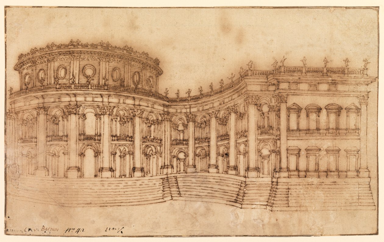 Louvre, fachada leste de Gian Lorenzo Bernini