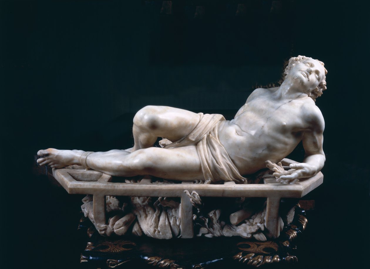 O martírio de St. Laurence, 1613 (mármore) (para detalhes, ver 106232) de Gian Lorenzo Bernini