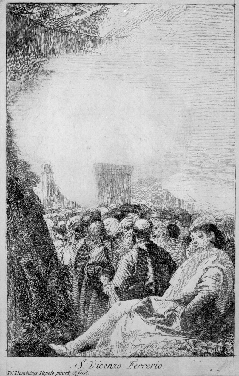 São Vicente Ferrer, 1750-80 de Giovanni Domenico Tiepolo